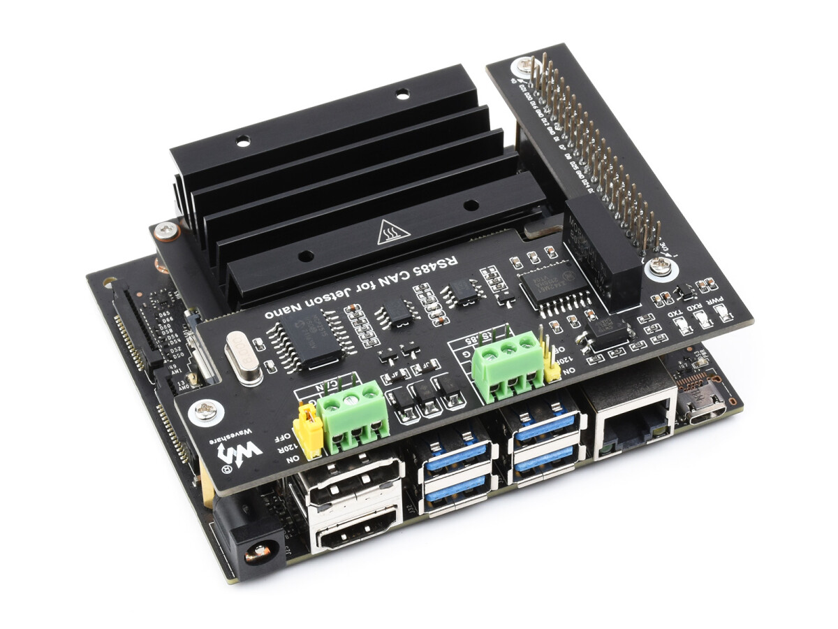 WaveShare RS485 CAN Ekspansionstavle til Jetson Nano, digital isolation, indbygget beskyttelseskreds