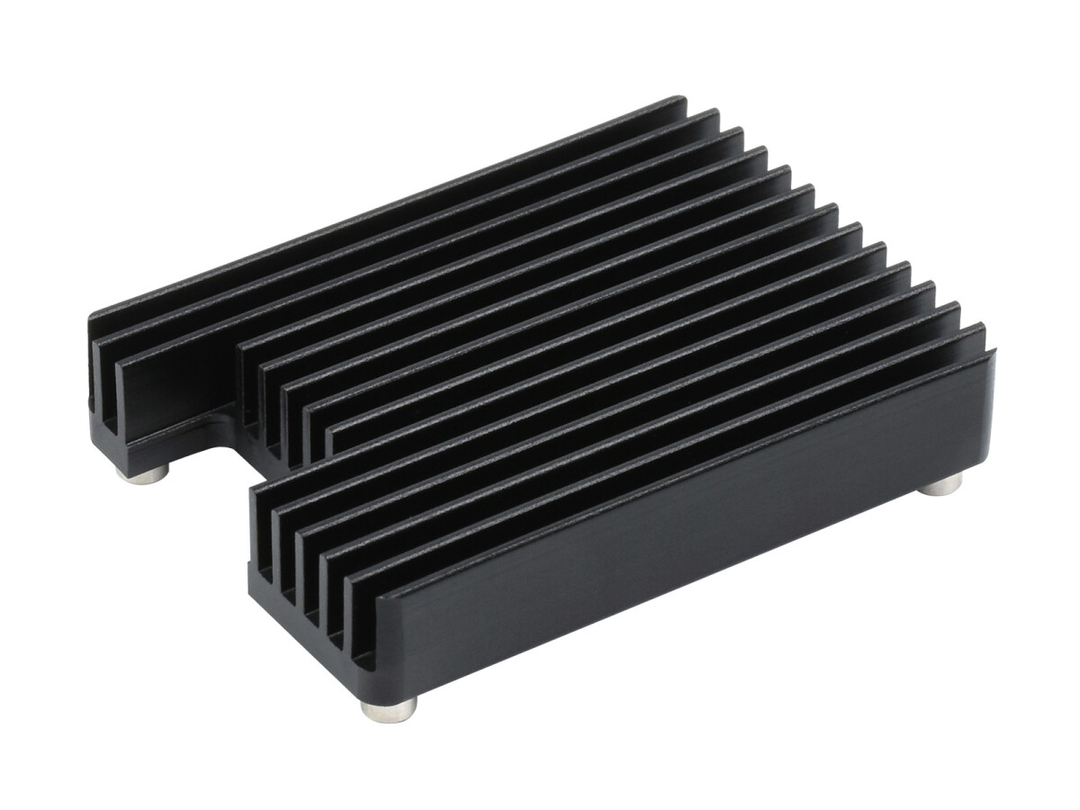 WaveShare Dedikeret Aluminiumskjold til Raspberry Pi Compute Module 4 CM4 med antenneudskæring