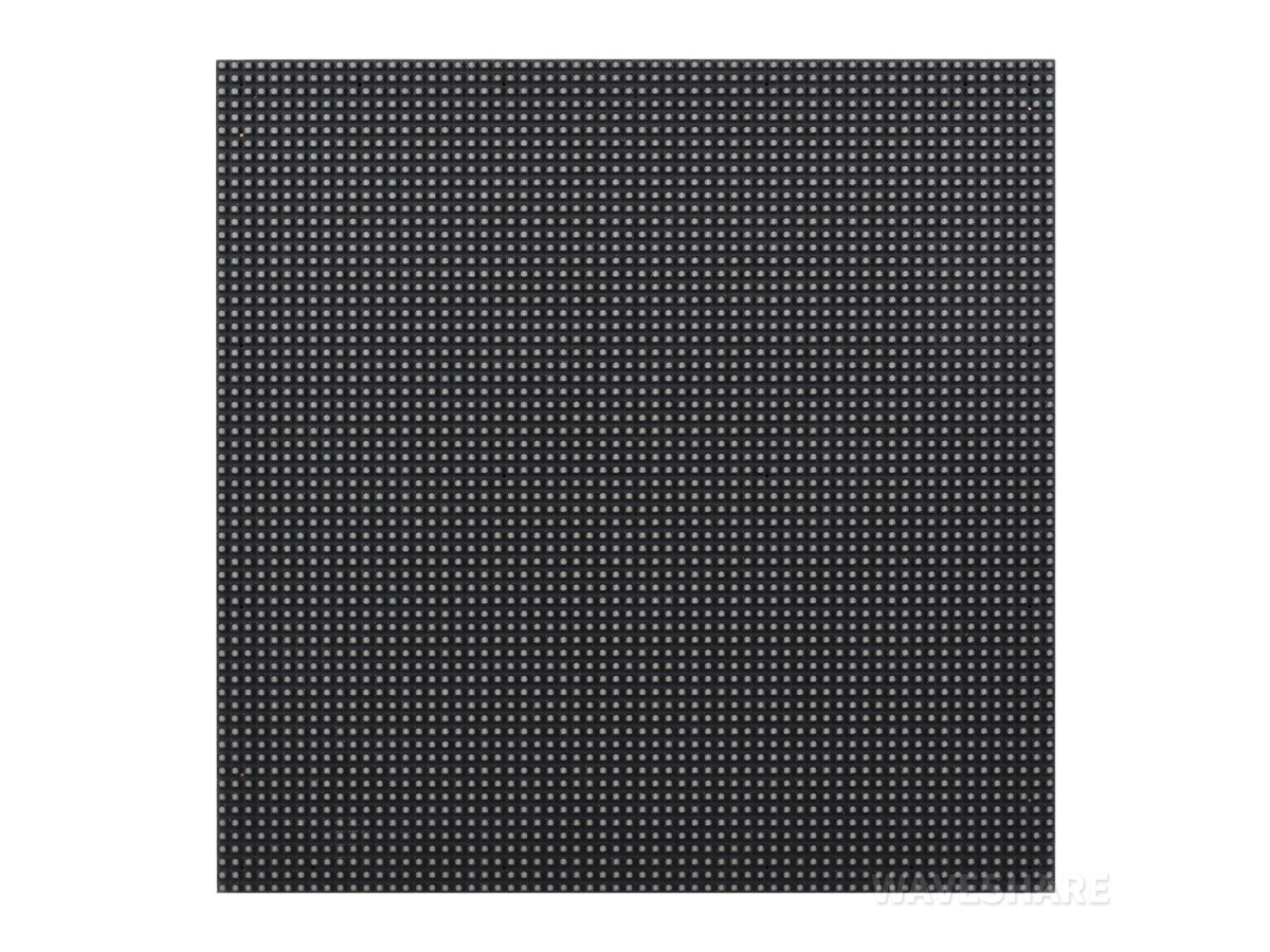 WaveShare RGB Fuld farve LED Matrix Panel 64x64 Pixel 3mm Pitch Justerbar lysstyrke