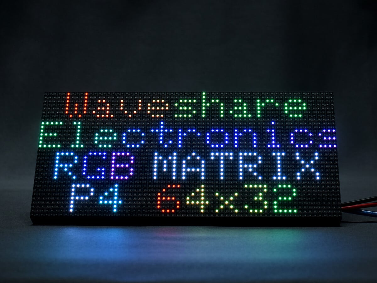 WaveShare RGB Fuldfarvet LED Matrix Panel 64x32 Pixel 4mm Pitch Justerbar Lysstyrke