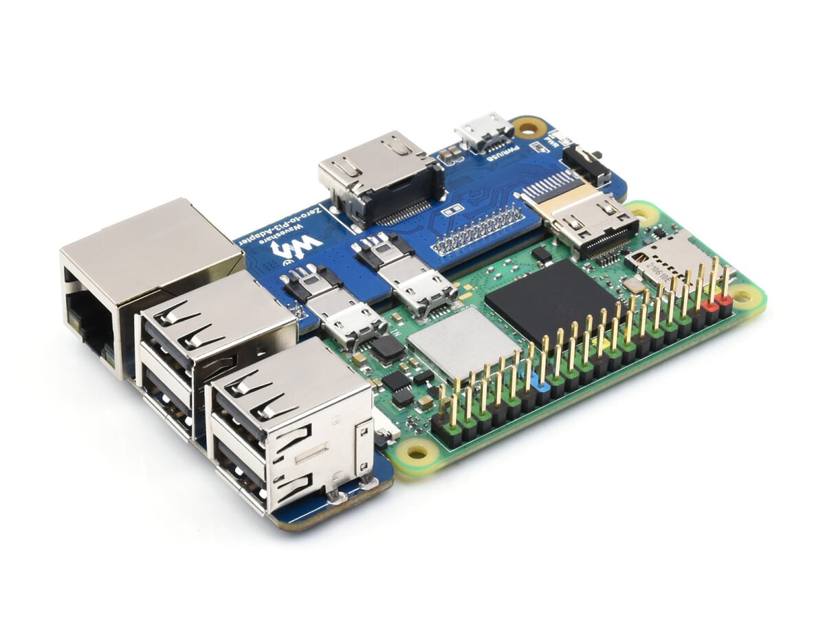 WaveShare Raspberry Pi Zero to 3B Adapter Alternativ løsning til Raspberry Pi 3 Model B/B+