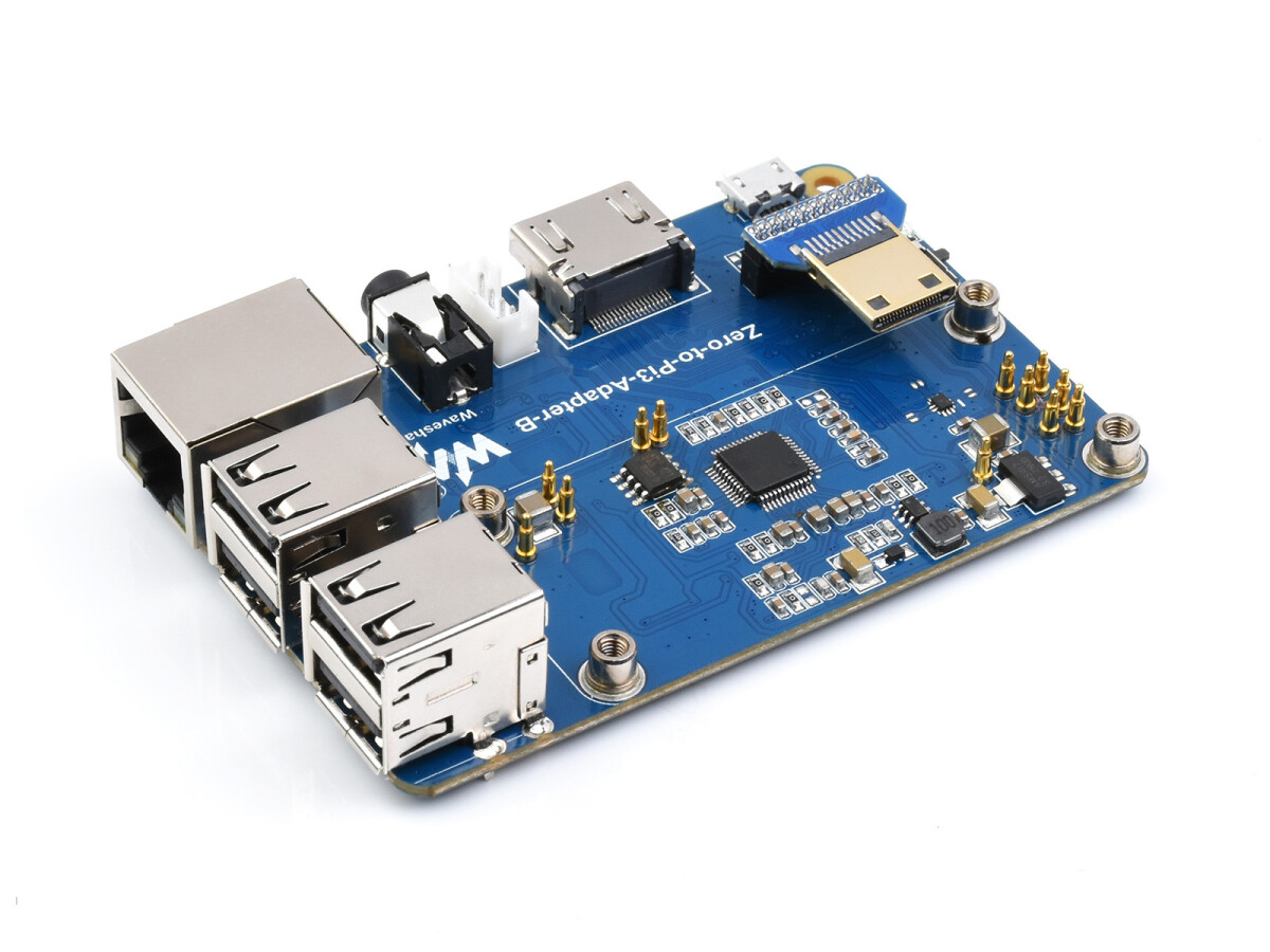 WaveShare Raspberry Pi Zero 2W til 3B adapter – Alternativ løsning til Raspberry Pi 3 Model B/B+