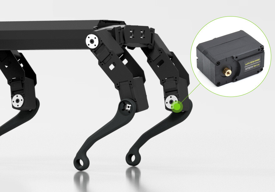 Wavesahre ST3215 30KG Seriebus-servo, høj præcision og moment, med programmerbar 360 graders magnetisk encoder