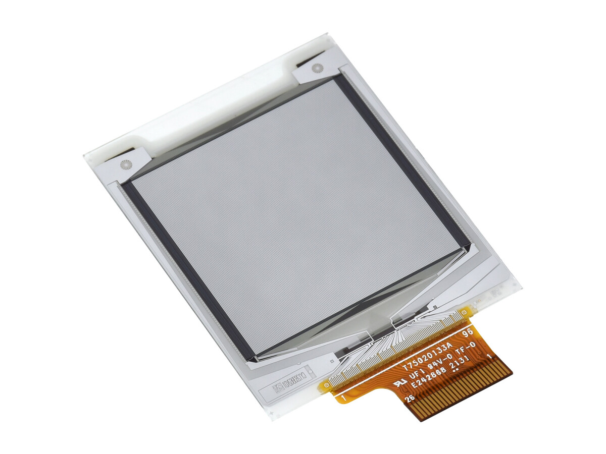 WaveShare 1,64 Zoll Quadratisk E-Paper (G) rådisplay 168x168 rød/gul/sort/hvid
