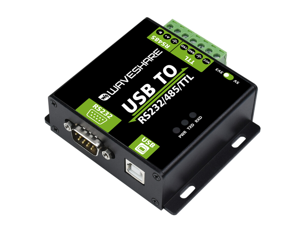 WaveShare CH343G USB TIL RS232/485/TTL Interface Konverter Industrielt Isolering