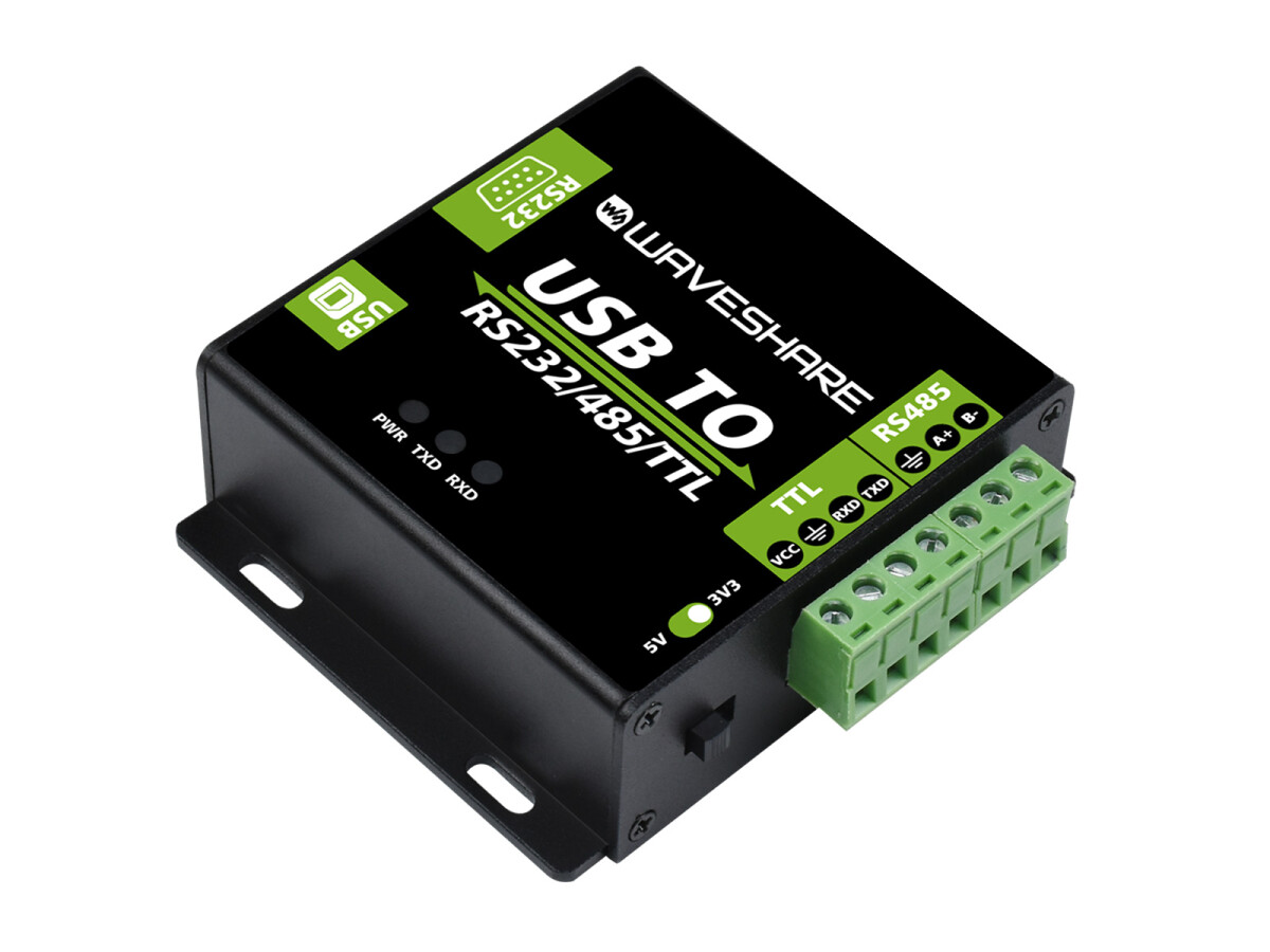 WaveShare CH343G USB TIL RS232/485/TTL Interface Konverter Industrielt Isolering