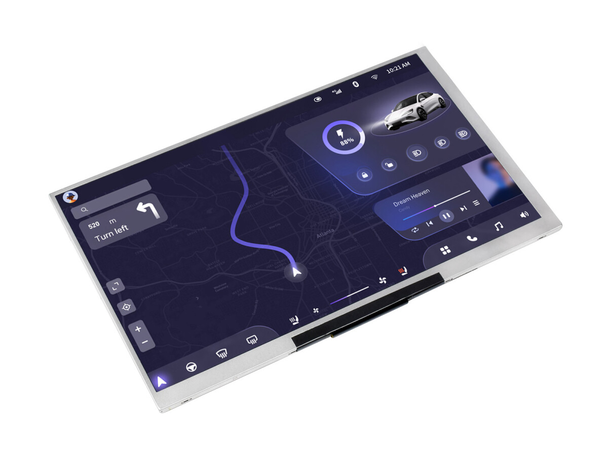 WaveShare 7-tommer IPS integreret display 1024x600 til Raspberry Pi Jetson Nano PC