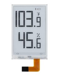 WaveShare 1,9 Zoll Segment E-Paper Rohdisplay mit 91 Segmenten, I2C-Bus, ideal für Temperatur- und Feuchtigkeitsmessgeräte, Luftbefeuchter, digitale Messgeräte