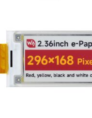 WaveShare 2,36 Zoll E-Paper (G) rådisplay 296x168 Rød/Gul/Sort/Hvid