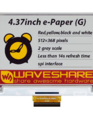 WaveShare 4,37 Zoll E-Paper (G) Rohdisplay 512x368 Rot/Gelb/Schwarz/Weiß