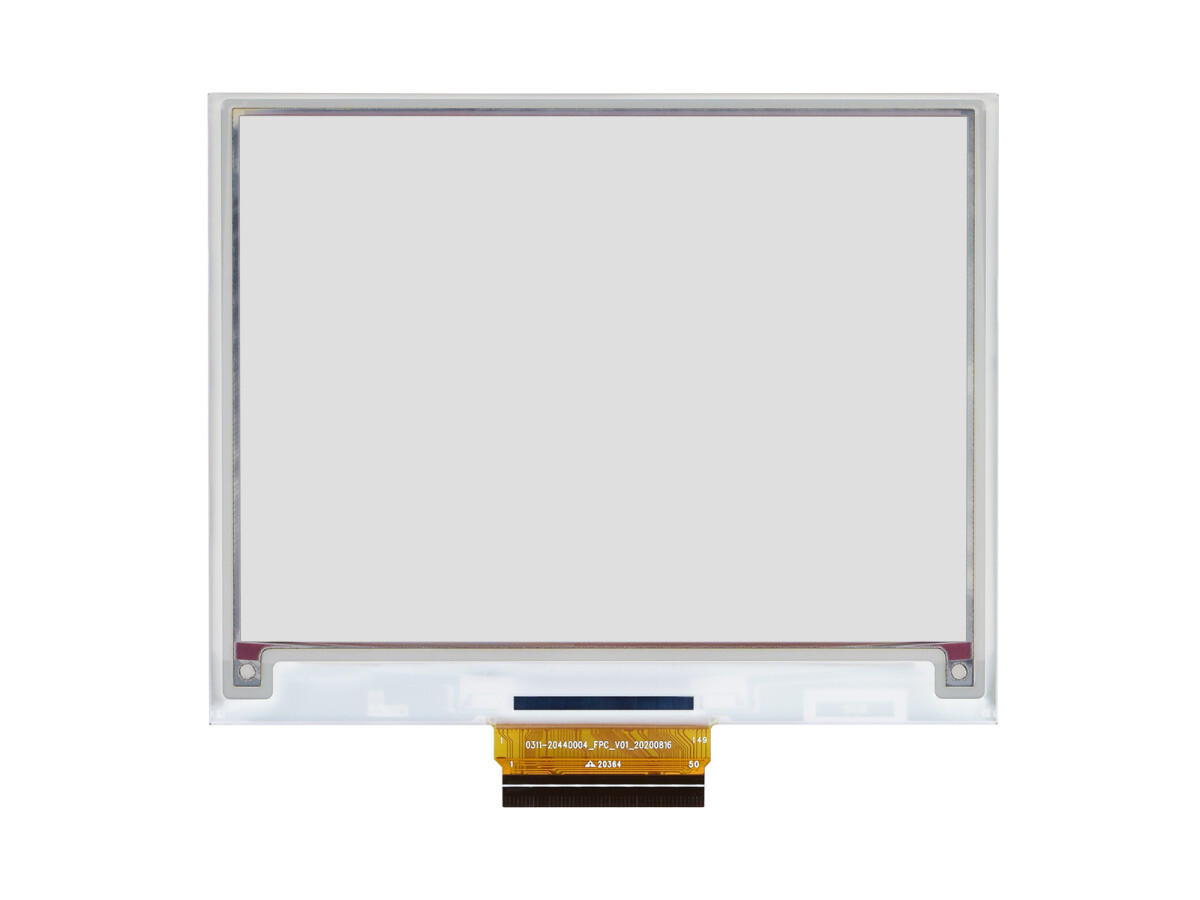 WaveShare 4,37 Zoll E-Paper (G) Rohdisplay 512x368 Rot/Gelb/Schwarz/Weiß