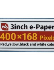 WaveShare 3 Zoll E-Paper Modul (G) 400 x 168 Rød/Gul/Sort/Hvid