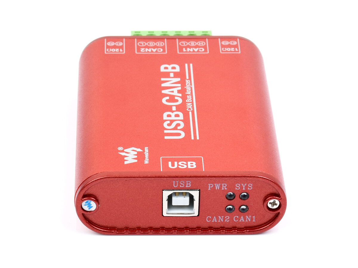 WaveShare USB til CAN-adapter, dualkanal, CAN-analysator, industriel isolering