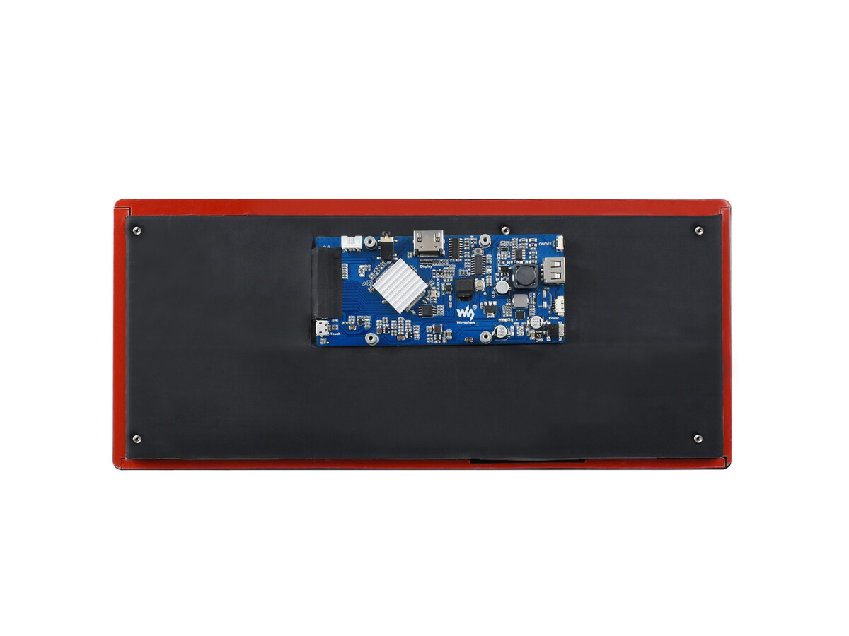 WaveShare 12,3 Zoll Kapazitiver Touchscreen LCD 1920x720 HDMI IPS Verstærket Glaspanel