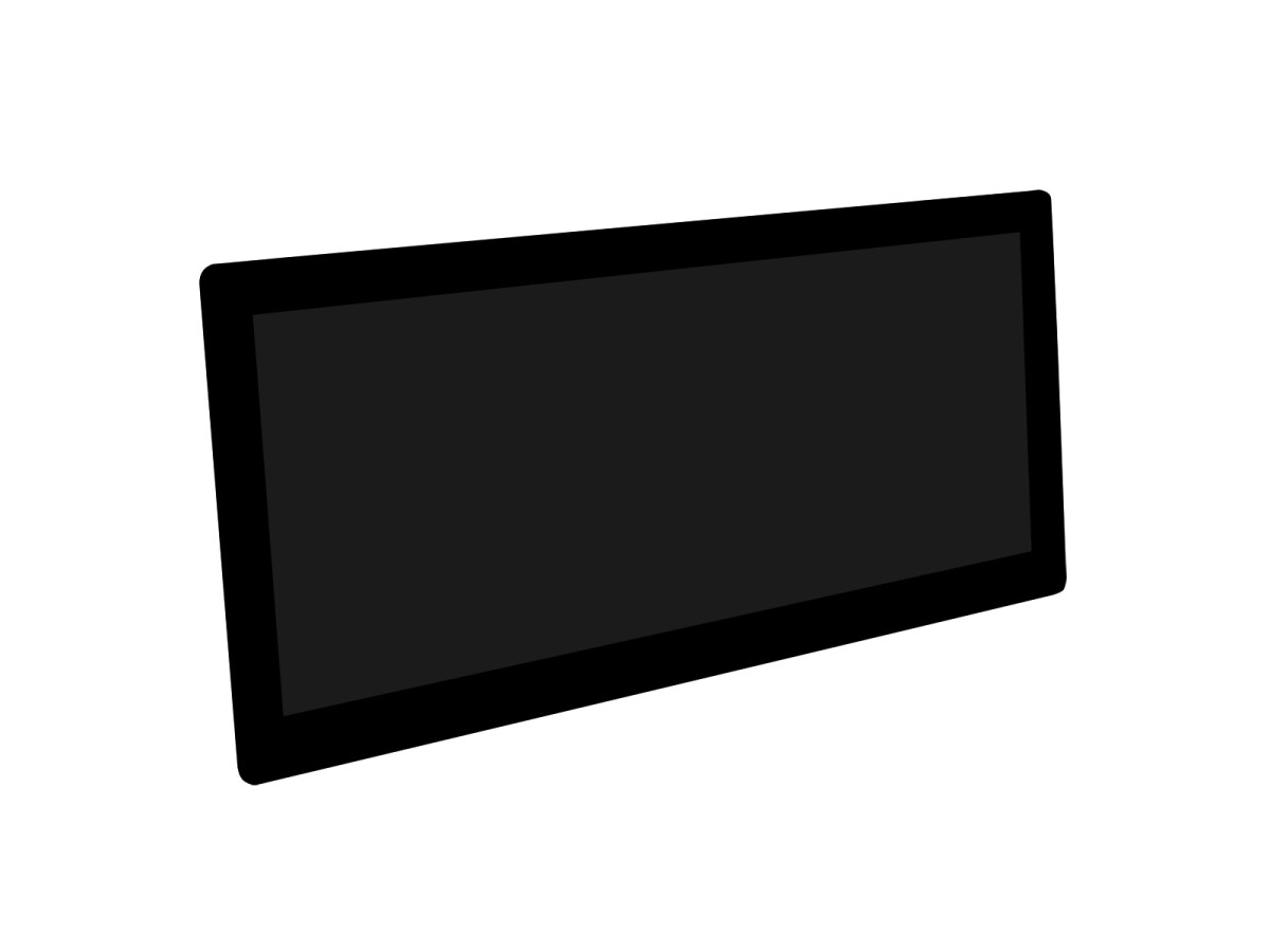 WaveShare 12,3 Zoll Kapazitiver Touchscreen LCD 1920x720 HDMI IPS Verstærket Glaspanel