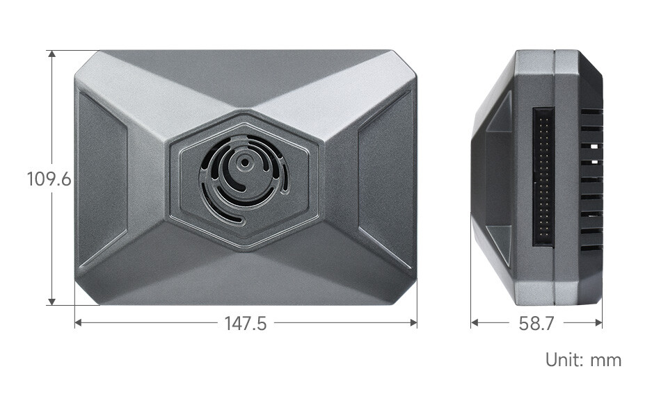 WaveShare Aluminiumkabinet (Type F) til Jetson Nano Udviklingssæt