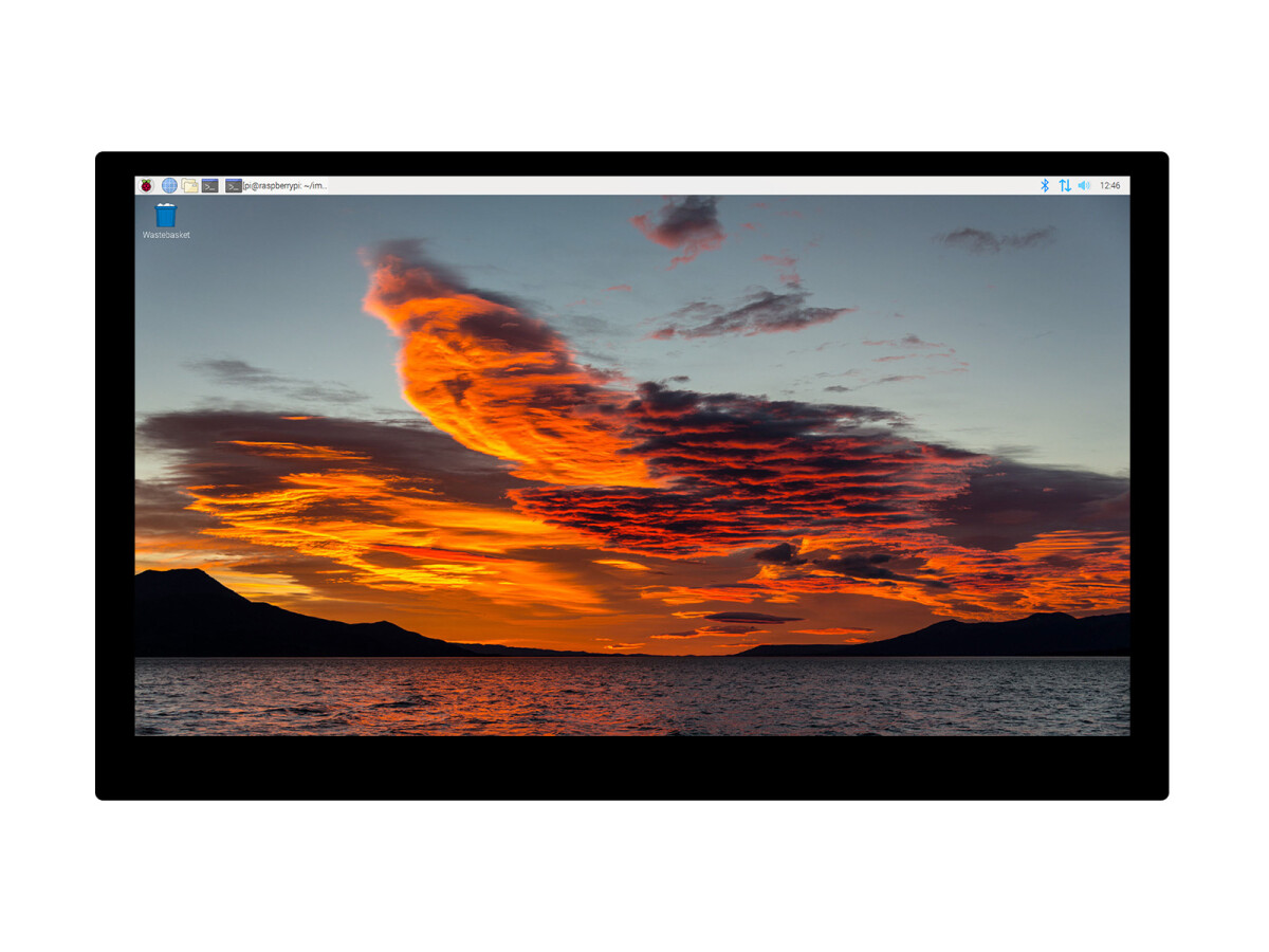 WaveShare 15,6 Zoll QLED-display til Raspberry Pi Jetson Nano 1920x1080 Optisk binding IPS-panel med forstærket glas, 100 % sRGB touchskærm