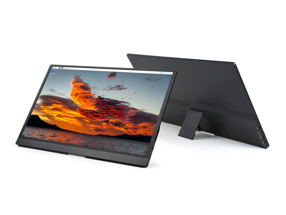 WaveShare 15,6 Zoll Monitor med stativ til Raspberry Pi Jetson Nano 1920x1080 Full HD IPS-skærm 100% sRGB høj farveområde