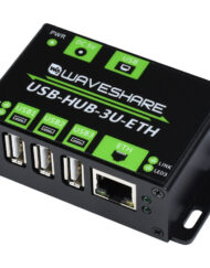 WaveShare Industrielle multifunktionel USB-HUB, udvider 3x USB-porte + 100M Ethernet-port