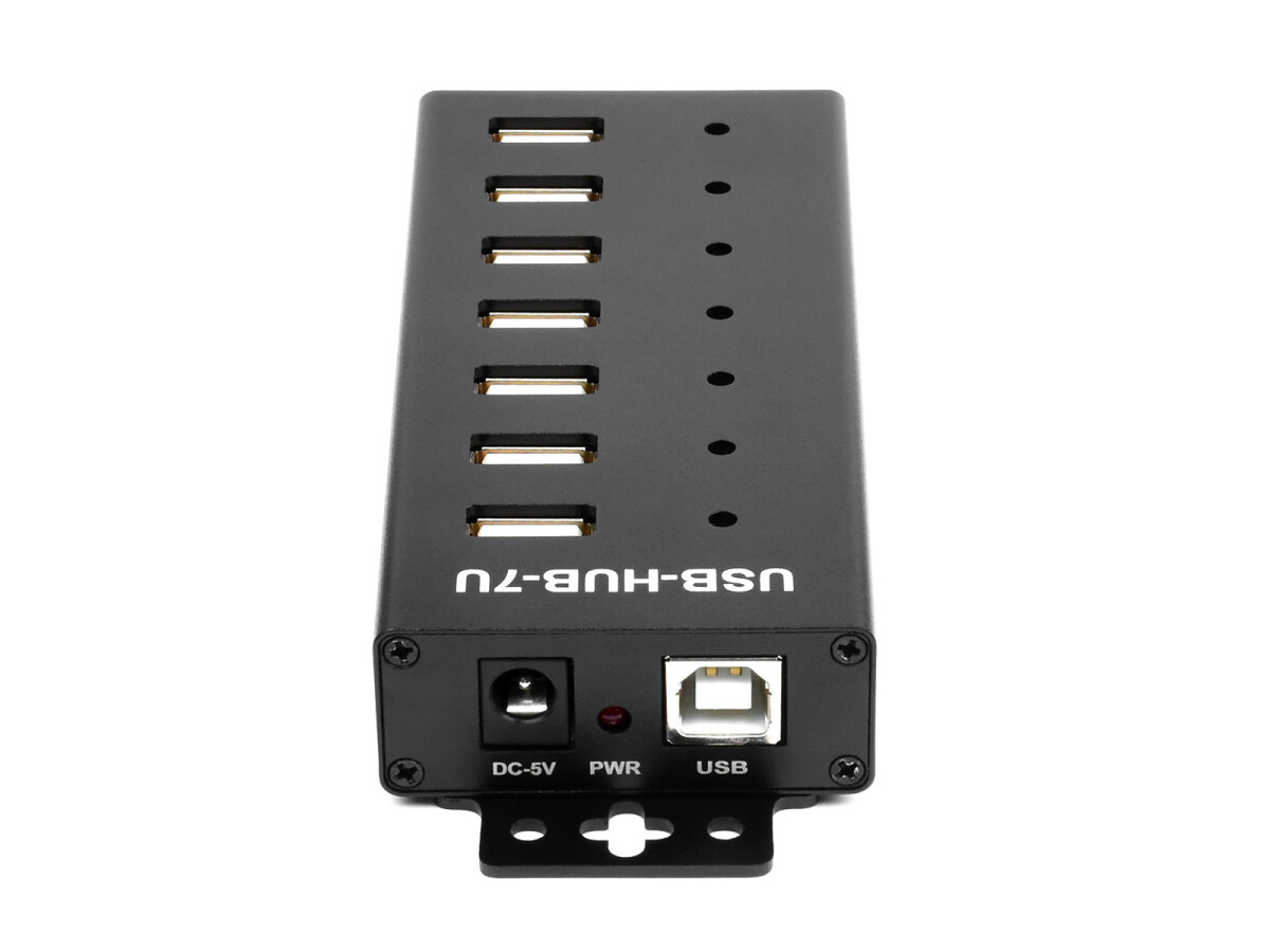 WaveShare Industrielle USB-HUB med 7x USB 2.0-porte