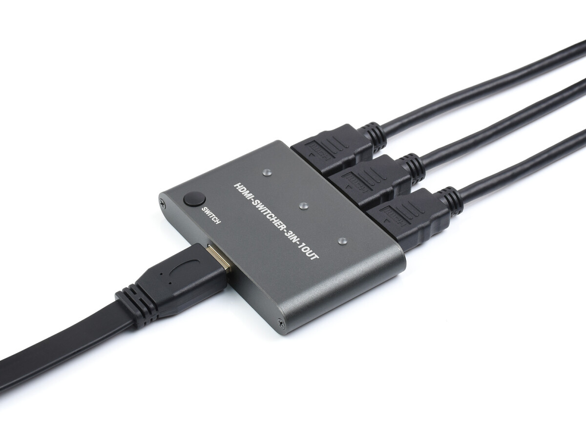 WaveShare HDMI 4K Switcher 3 In 1 Out One-Click