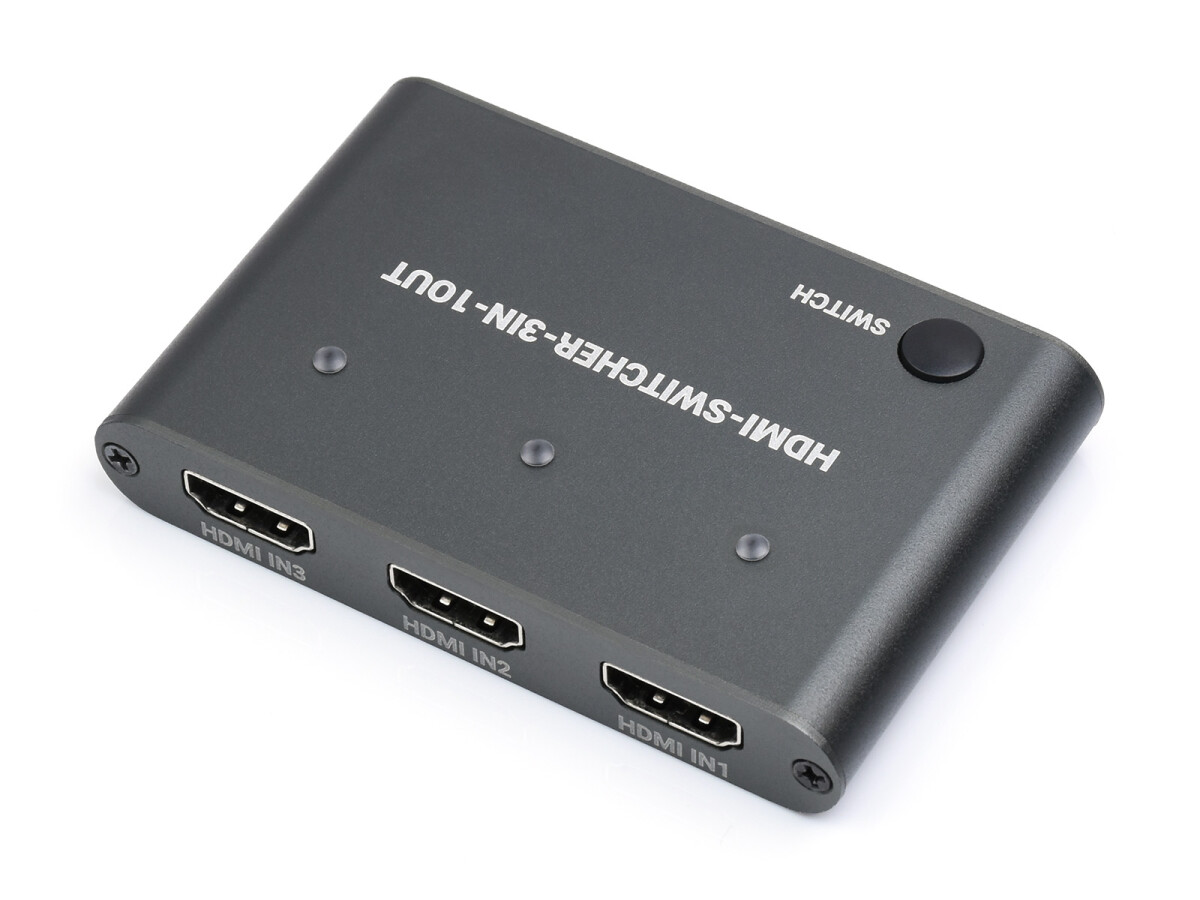 WaveShare HDMI 4K Switcher 3 In 1 Out One-Click