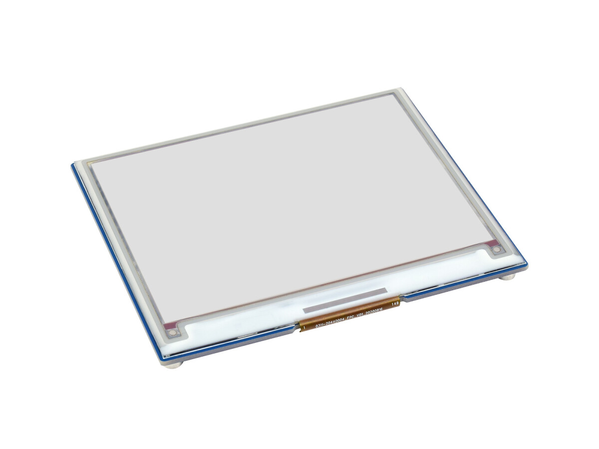 WaveShare 4,37 Zoll E-Paper Modul (G) 512x368 Rød/Gul/Sort/Hvid