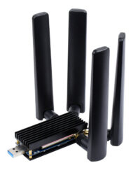 WaveShare 5G DONGLE Modul, fire antenner, USB3.1 aluminiumslegeringskøler, M.2 Key B interface