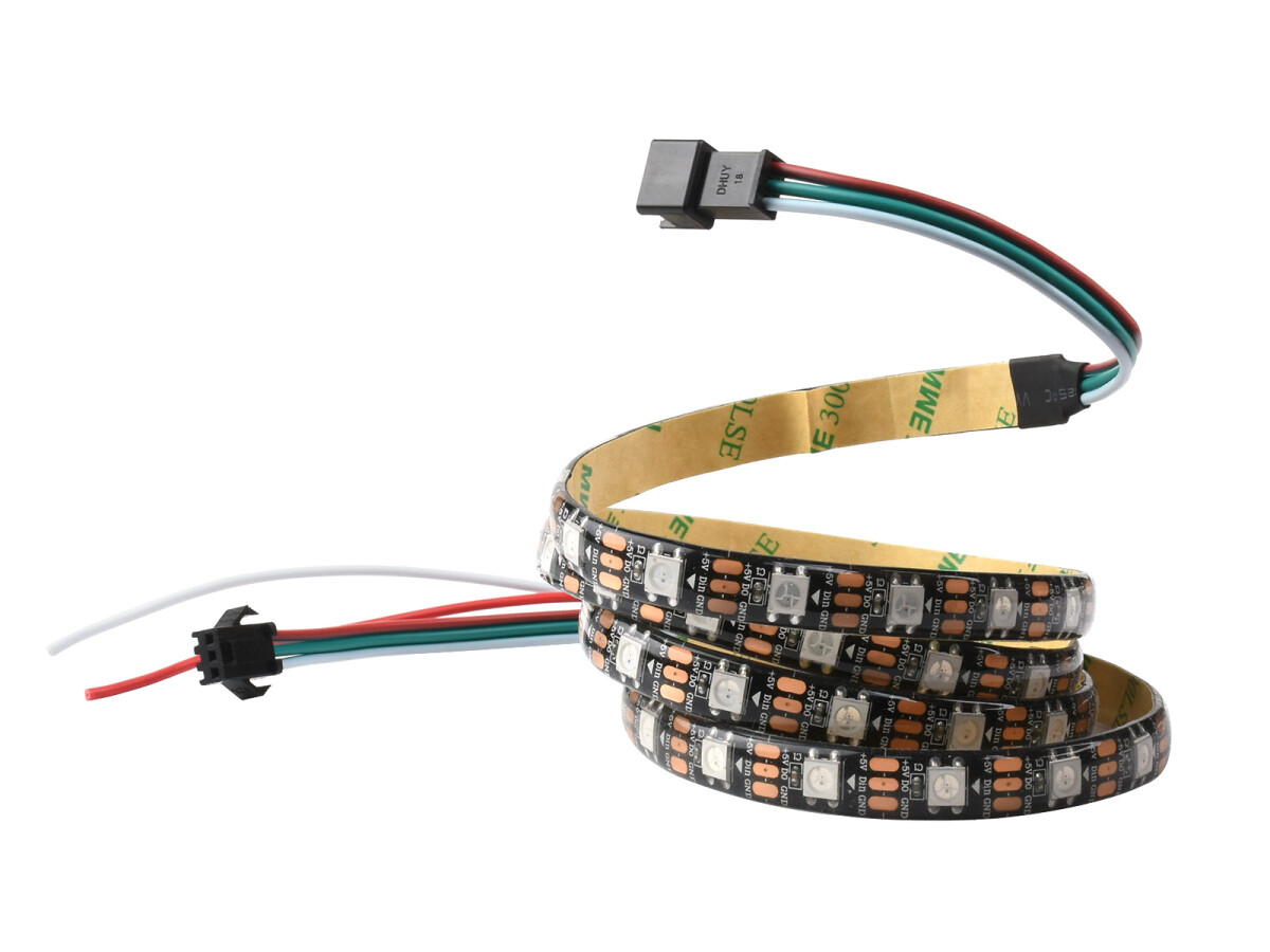 WaveShare WS2812 Digital RGB LED Strip Klipbar Programmerbar