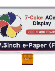 (Stoppet) WaveShare 7,3 Zoll ACeP 7-farvet e-Papir E-Ink rå display 800x480 Pixel