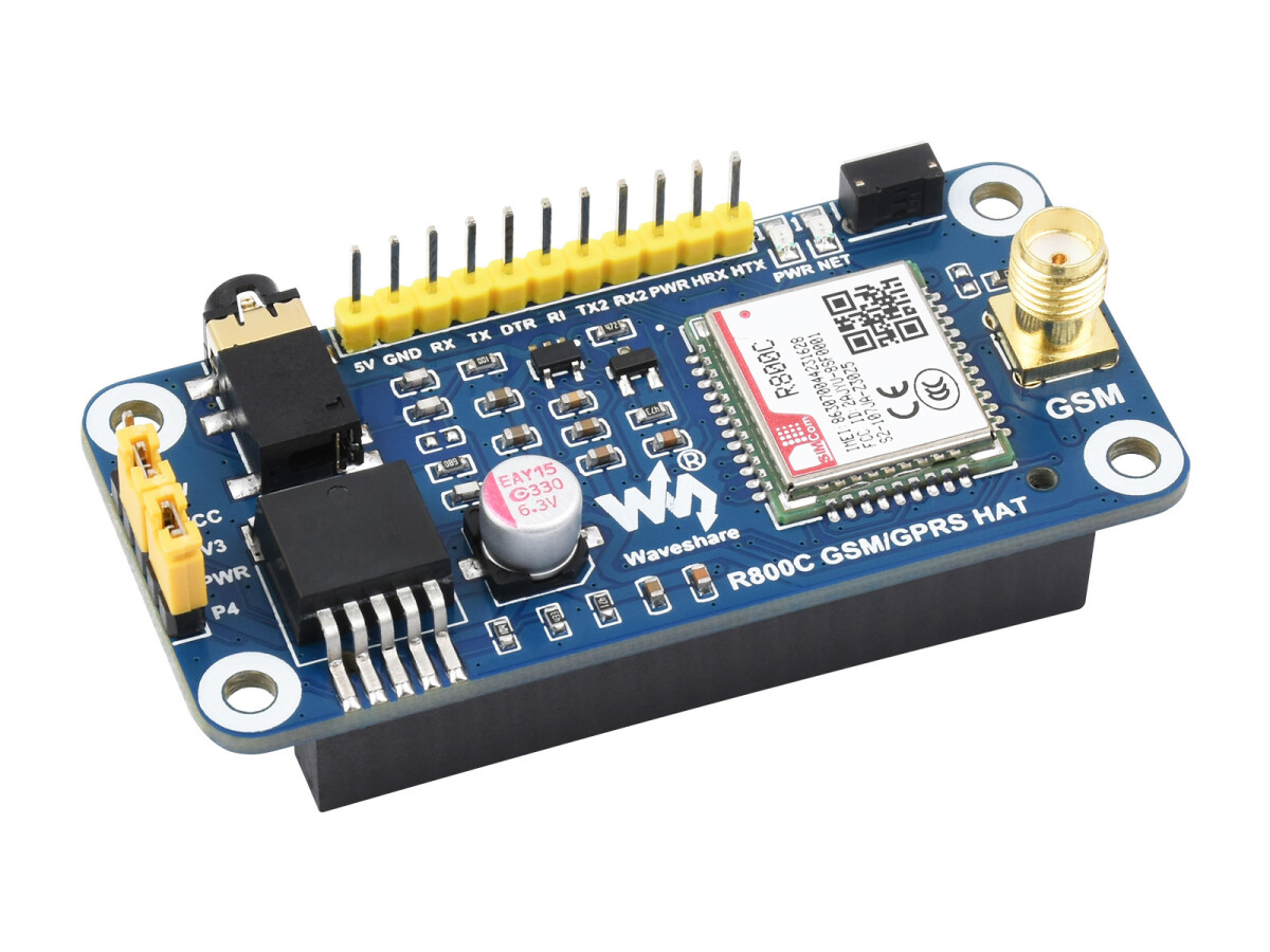 WaveShare R800C GSM/GPRS HAT til Raspberry Pi