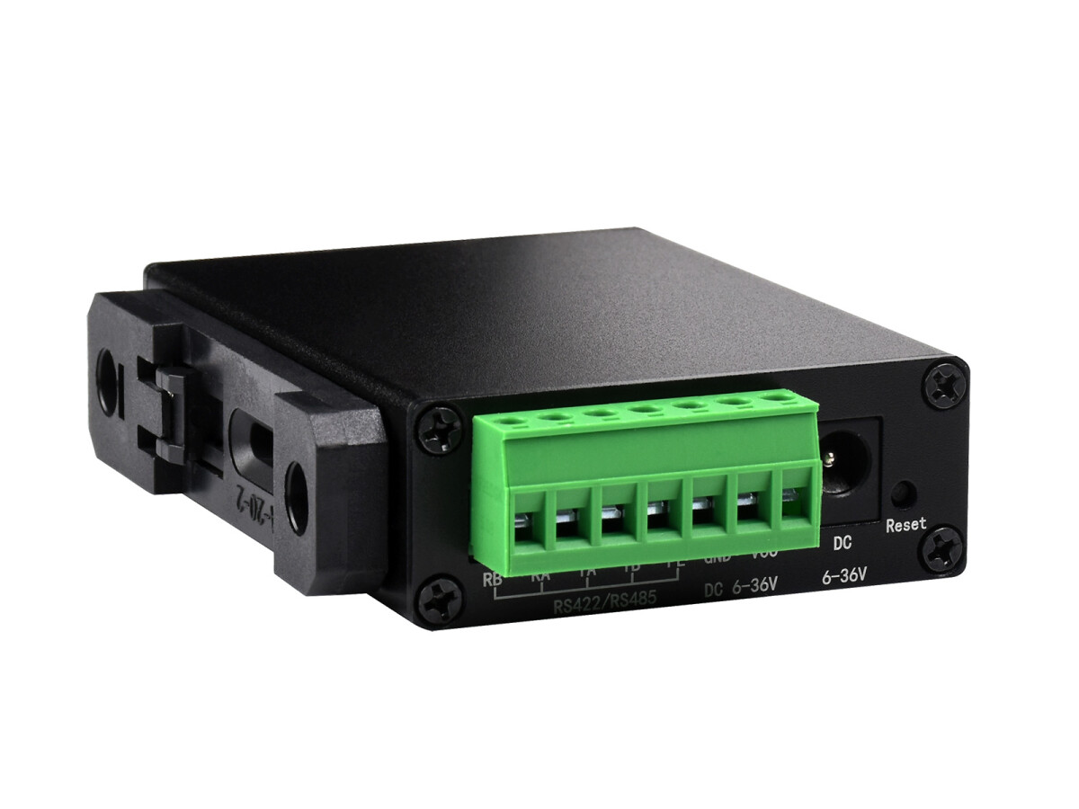 WaveShare Rail-Mount Serial Server RS232/485/422 til RJ45 Ethernet Modul TCP/IP til Serial med POE Funktion