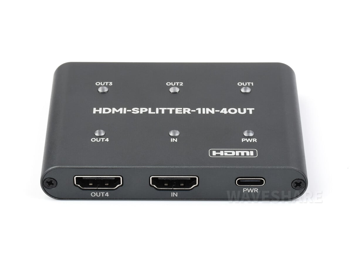 WaveShare HDMI 4K Splitter 1 In 4 Out Del én HDMI-kilde
