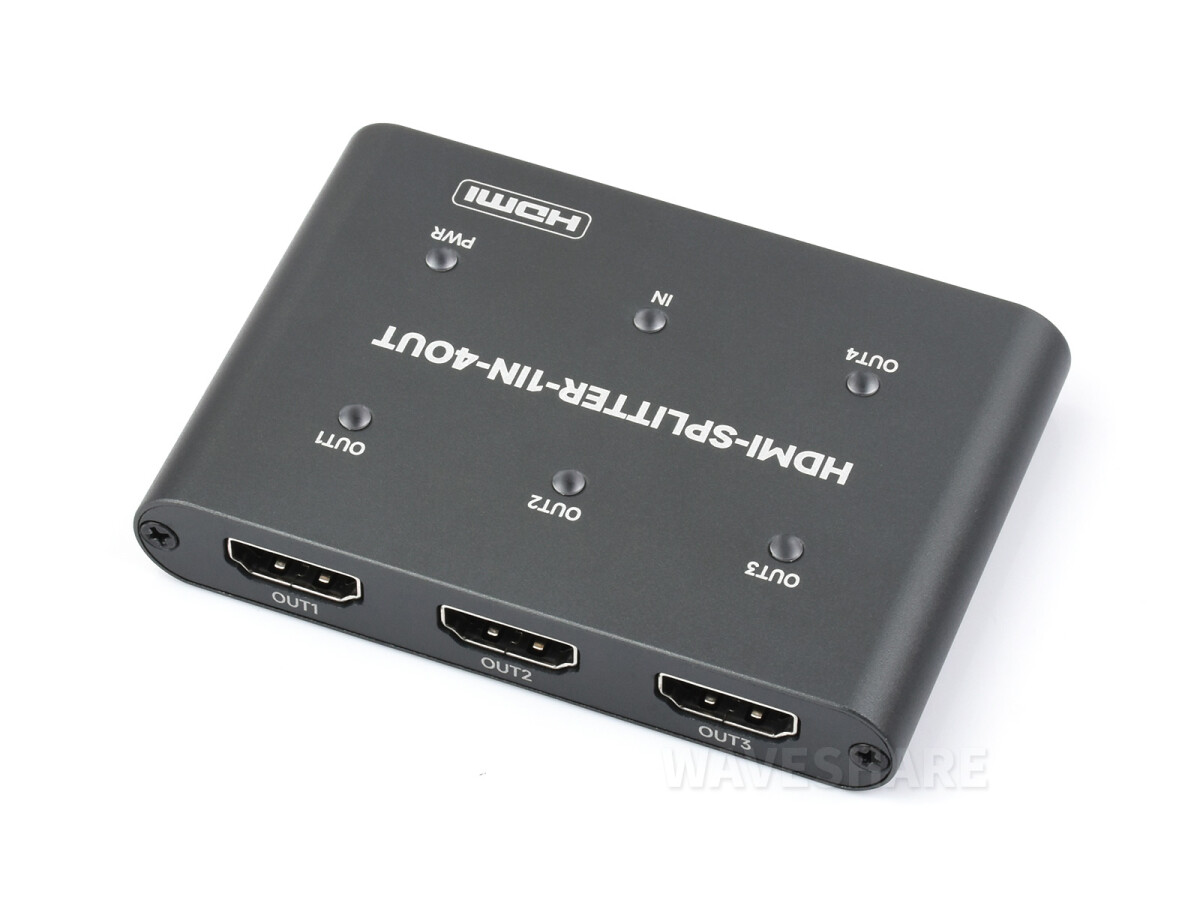 WaveShare HDMI 4K Splitter 1 In 4 Out Del én HDMI-kilde