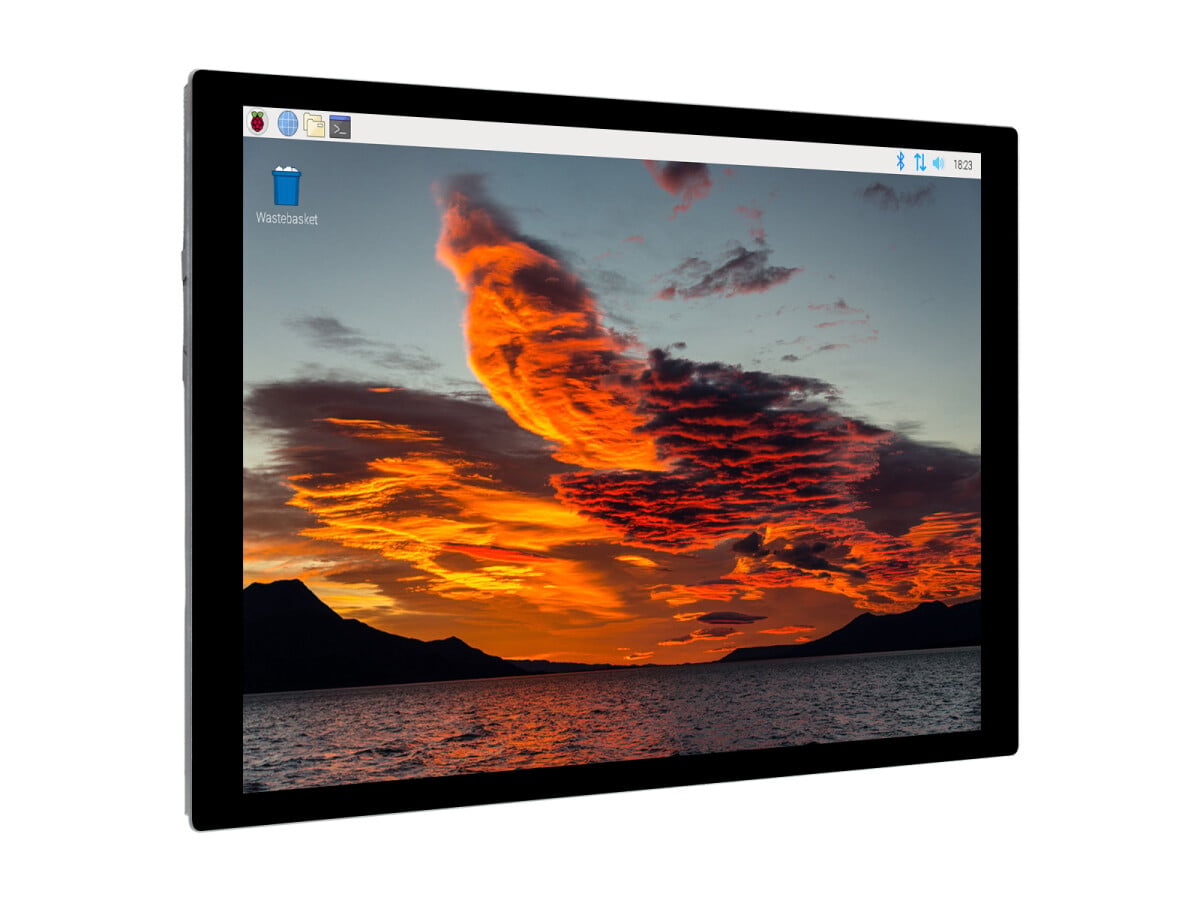 WaveShare 10,1 Zoll kapassitivt touchdisplay 1280x800 IPS HDMI-interface optisk bundet forstærket glaspanel
