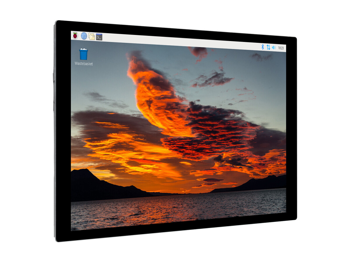 WaveShare 8-tommer kapacitivt touchdisplay 1280x800 IPS HDMI-interface optisk bundet, forstærket glaspanel