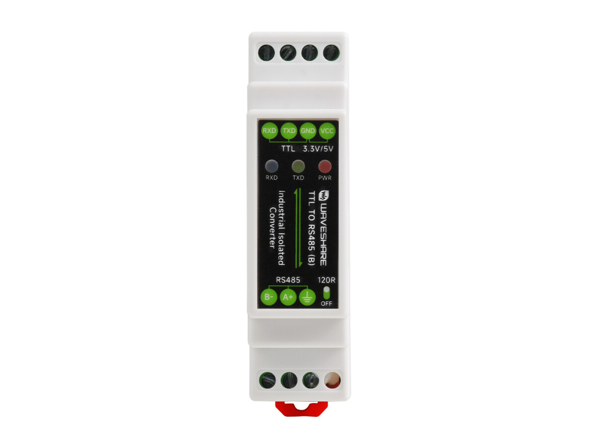 WaveShare Monteringsbeslag, TTL til RS485 galvanisk isoleret converter, 600W lynsikker og anti-surges multi-isolation beskyttelse