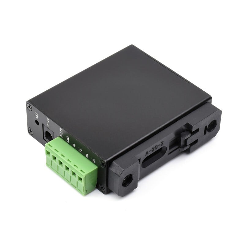 WaveShare Skinnemontér SX1262 LoRa Dataoverføringsenhed LF Version Kit med strømforsyning og seriekabler