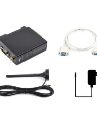 WaveShare Skinnemontér SX1262 LoRa Dataoverføringsenhed HF Version Kit med strømforsyning og seriekabler