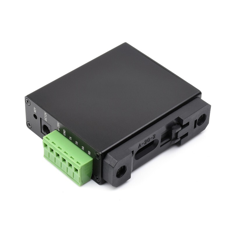 WaveShare Skinnemontér SX1262 LoRa Dataoverføringsenhed HF Version Kit med strømforsyning og seriekabler