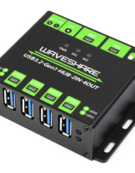 WaveShare Industrielle USB-HUB med udvidelse, 4x USB 3.2 porte, skiftebar dual host
