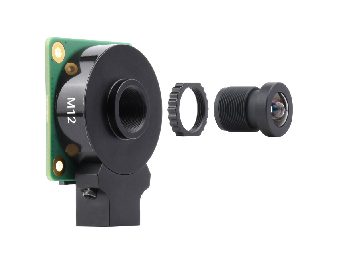 WaveShare M12 Højopløst Linse 16MP 105° Synsfelt 3,56 mm Brennedybde til Raspberry Pi Høj Kvalitet Kamera M12