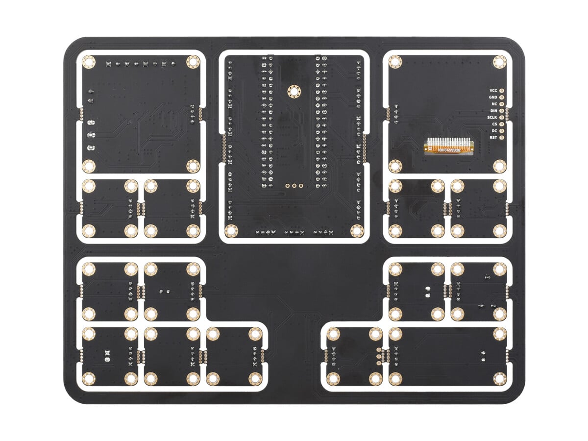 WaveShare Raspberry Pi Pico Starterkit med sensorer inklusive Pico Expansion Board og 15 moduler