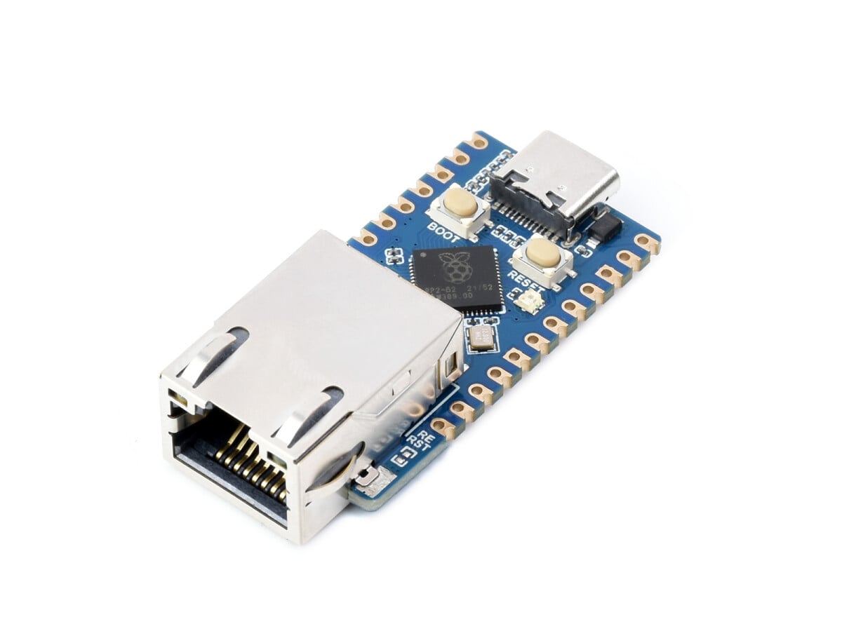 WaveShare RP2040 ETH Mini Development Board, RP2040 Ethernet Port Modul