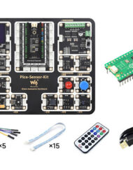 WaveShare Raspberry Pi Pico Starterkit med Pico H inklusive Pico Expansion Board og 15 moduler
