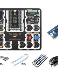 WaveShare Starterkit med Raspberry Pi Pico og RP2040-Plus-M, inklusive Pico Expansion Board og 15 moduler