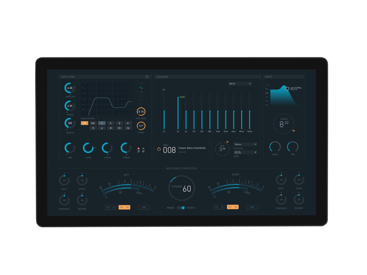 WaveShare 21,5 Zoll kapativer Touch-Monitor med 2 GB Raspberry Pi 4B Full HD 1080x1920 HDMI 10-punkts touch