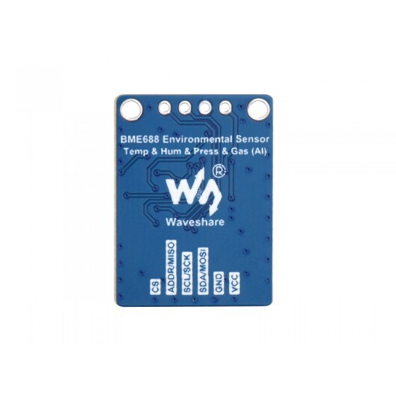 WaveShare BME688 Miljøsensor – Temperatur, Fugtighed, Barometrisk Tryk, Gassensor