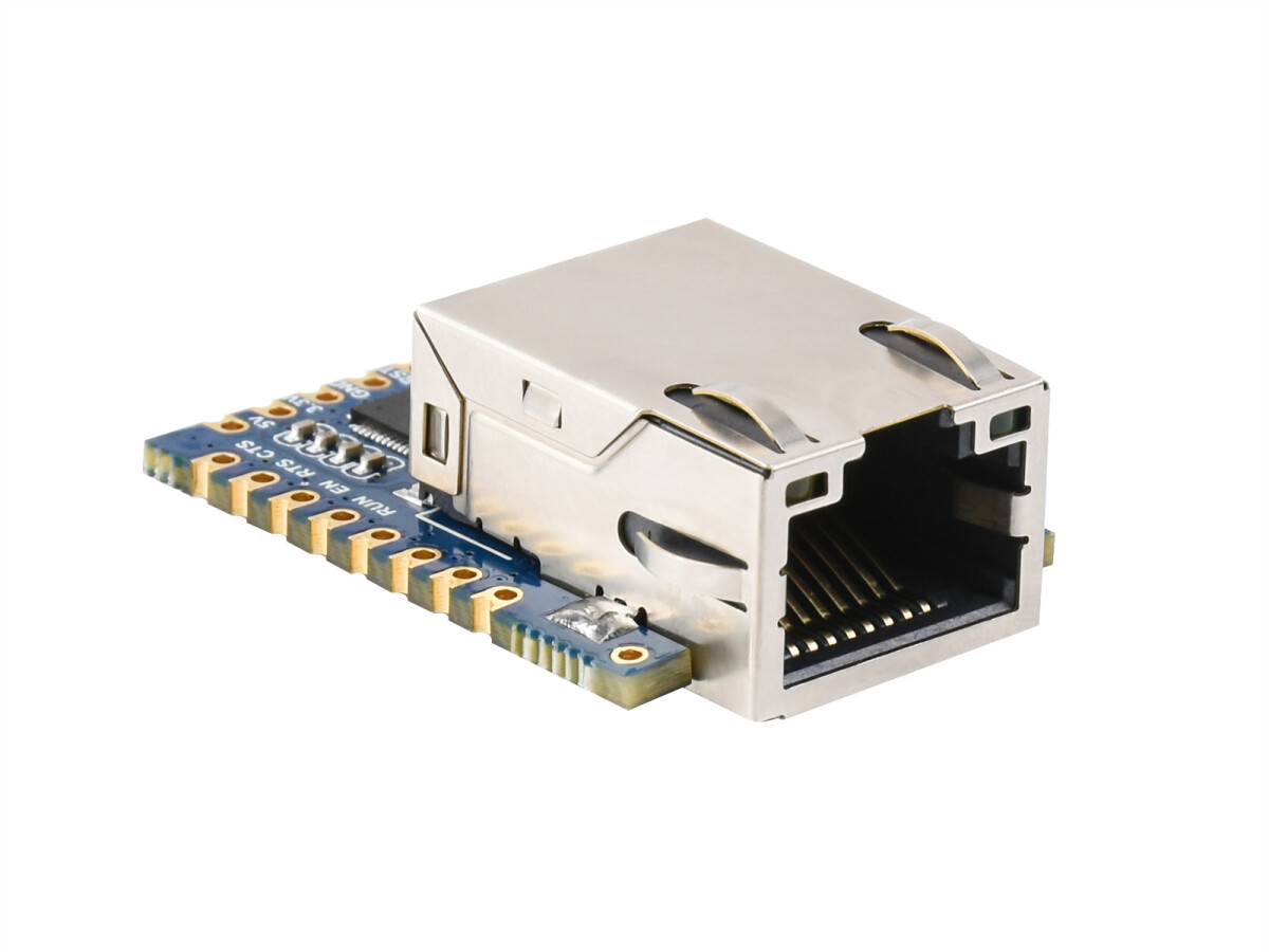 WaveShare TTL UART to Ethernet Mini Modul med gevejrsømhuller Med immersion guld design Høj integreret emballage