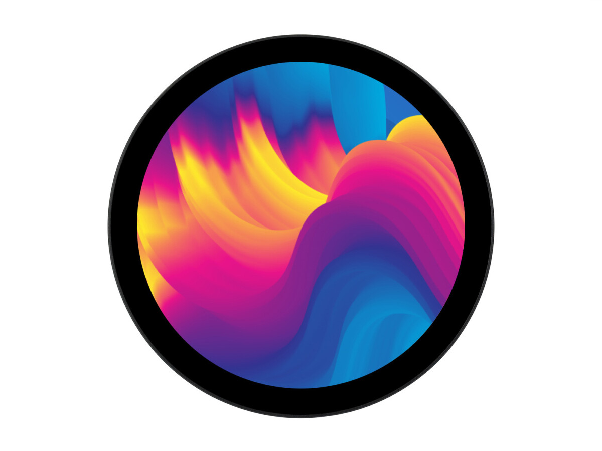 WaveShare 5 Zoll rund touch display 1080x1080 IPS 10-punkts optisk bonded toughened glass panel
